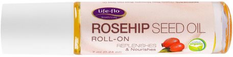 Rosehip Seed, Oil Roll-On, 7 ml (0.24 oz ) by Life Flo Health-Bad, Skönhet, Aromaterapi Eteriska Oljor, Rosa Höftfröolja