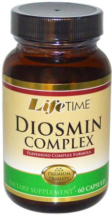Diosmin Complex, 60 Capsules by Life Time-Hälsa, Kvinnor, Åderbråckvård, Diosmin (Söt Orange) Hesperidinkomplex