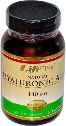 Natural Hyaluronic Acid, 140 mg, 60 Capsules by Life Time-Hälsa, Ben, Osteoporos, Gemensam Hälsa, Skönhet, Anti-Åldrande, Hyaluronsyra
