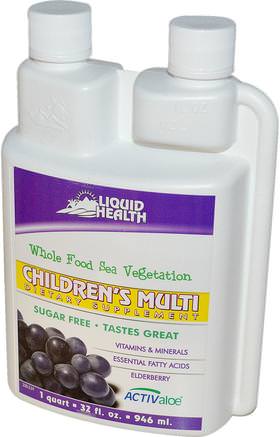 Childrens Multi, 32 fl oz (946 ml) by Liquid Health Products-Vitaminer, Multivitaminer, Barn Multivitaminer, Flytande Multivitaminer