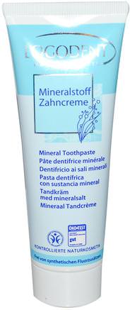 Logodent, Mineral Toothpaste, 2.5 fl oz (75 ml) by Logona Naturkosmetik-Bad, Skönhet, Kroppsvård, Tandkräm