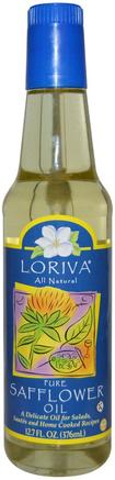 Pure Safflower Oil, 12.7 fl oz (376 ml) by Loriva-Kosttillskott, Safflorolja, Matoljor Vin Och Ättika