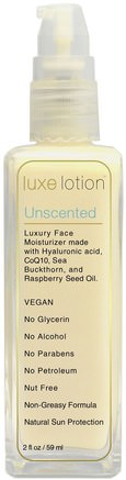 Luxe Lotion, Luxury Face, Unscented, 2 fl oz (59 ml) by LuxeBeauty-Skönhet, Ansiktsvård, Spf Ansiktsvård