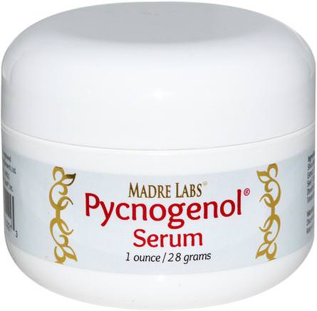 Pycnogenol Serum (Cream), Soothing and Anti-Aging, 1 oz. (28 g) by Madre Labs-Madre Labs Ansiktsvård, Anti Aging