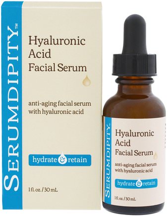 Serumdipity, Hyaluronic Acid Facial Serum, Hydrating Skin Care, 1 fl. oz. (30 mL) by Madre Labs-Madre Labs Ansiktsvård, Skönhet, Hyaluronsyra Hud