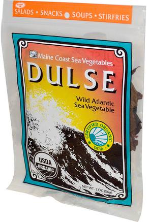 Dulse, Wild Atlantic Sea Vegetable, 2 oz (56 g) by Maine Coast Sea Vegetables-Mat, Kryddor Och Kryddor, Dulse