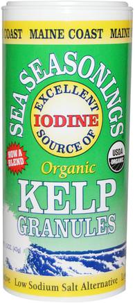 Organic Sea Seasonings, Kelp Granules, 1.5 oz (43 g) by Maine Coast Sea Vegetables-Kosttillskott, Alger Olika, Kelp, Mat, Kryddor Och Kryddor
