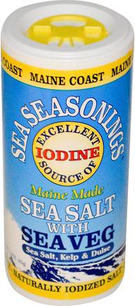 Sea Seasonings, Sea Salt with Sea Veg, 1.5 oz (43 g) by Maine Coast Sea Vegetables-Kosttillskott, Alger Olika, Kelp, Mat, Kryddor Och Kryddor, Dulse