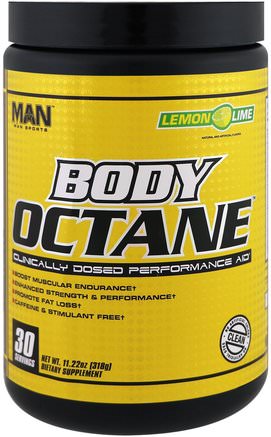 Body Octane, Lemon Lime, 11.22 oz (318 g) by MAN Sport-Hälsa, Energi, Sport