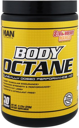 Body Octane, Strawberry Mango, 11.22 oz (318 g) by MAN Sport-Hälsa, Energi, Sport