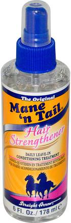 Hair Strengthener, Daily Leave-In Conditioning Treatment, 6 fl oz (178 ml) by Mane n Tail-Bad, Skönhet, Hår, Hårbotten, Schampo, Balsam, Balsam
