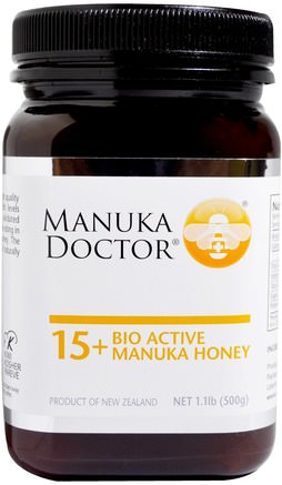 15+ Bio Active Manuka Honey, 1.1 lb (500 g) by Manuka Doctor-Mat, Älskling, Manuka Honung