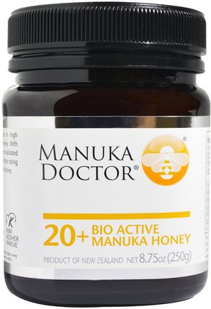 20+ Bio Active Manuka Honey, 8.75 oz (250 g) by Manuka Doctor-Mat, Älskling, Manuka Honung
