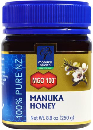 Manuka Honey, MGO 100+, 8.8 oz (250 g) by Manuka Health-Mat, Älskling, Manuka Honung