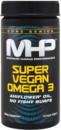Core Series, Super Vegan Omega 3, 90 Veggie Softgels by Maximum Human Performance-Kosttillskott, Efa Omega 3 6 9 (Epa Dha), Omega 369 Cap / Flikar, Dha, Epa