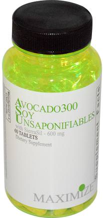 Avocado 300 Soy Unsaponifiables, 600 mg, 60 Tablets by Maximum International-Kosttillskott, Sierra Sil