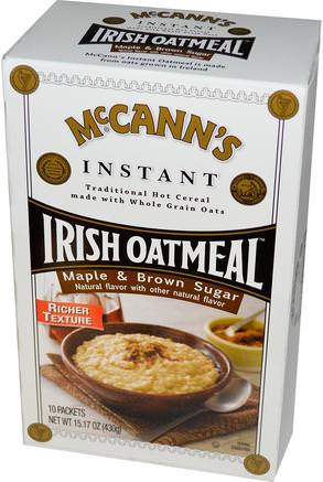 Instant Oatmeal, Maple & Brown Sugar, 10 Packets, 43 g Each by McCanns Irish Oatmeal-Mat, Mat, Spannmål