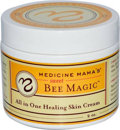 Sweet Bee Magic, All In One Healing Skin Cream, 2 oz by Medicine Mamas-Hälsa, Hud, Skador Brännskador