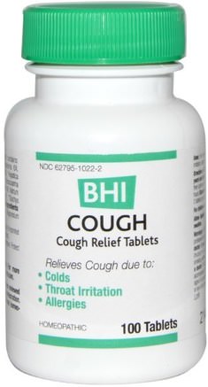 BHI, Cough, 100 Tablets by MediNatura-Hälsa, Kall Influensa Och Virus, Kall Och Influensa, Kosttillskott, Homeopati Hosta Kyla Och Influensa