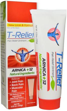 T-Relief, Pain Relief Ointment, 3.53 oz (100 g) by MediNatura-Kosttillskott, Homeopati, Anti Smärta