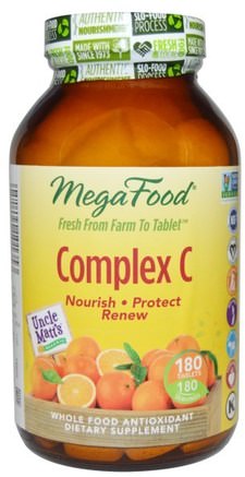 Complex C, 180 Tablets by MegaFood-Vitaminer, Vitamin C