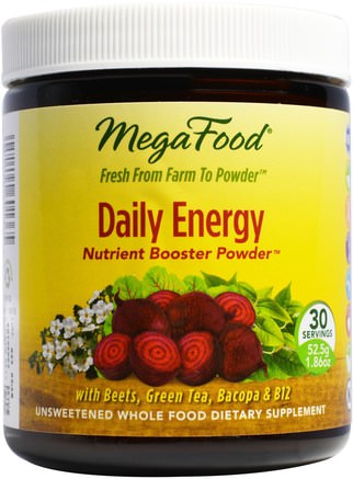 Daily Energy Nutrient Booster Powder, 1.86 oz (52.5 g) by MegaFood-Kosttillskott, Antioxidanter, Näringsämnen