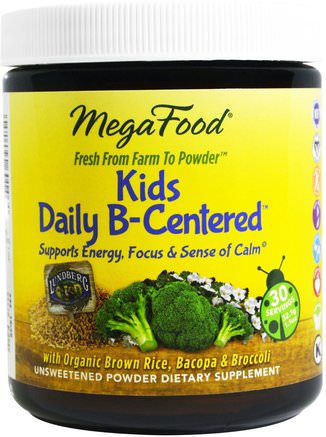 Kids Daily B-Centered, 1.1 oz (32.1 g) by MegaFood-Barns Hälsa, Kosttillskott Barn