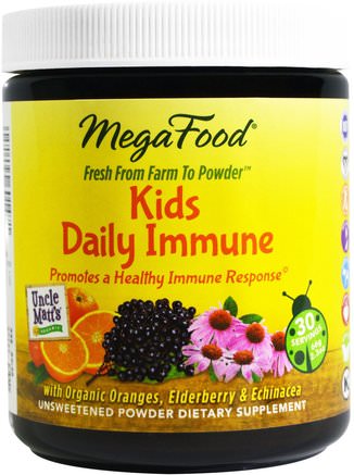Kids Daily Immune, 2.3 oz (66 g) by MegaFood-Hälsa, Immunförsvar, Barns Naturläkemedel