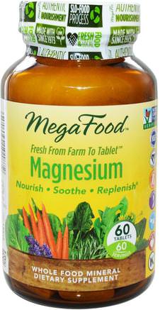 Magnesium, 60 Tablets by MegaFood-Kosttillskott, Mineraler, Magnesium
