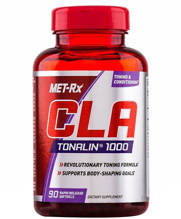 CLA Tonalin 1000, 90 Rapid Release Softgels by MET-Rx-Viktminskning, Diet, Cla (Konjugerad Linolsyra)