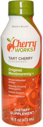 Original Montmorency, Tart Cherry Concentrate, 16 fl oz (473 ml) by Michelles Miracle-Kosttillskott, Frukt Extrakt, Körsbär (Frukt Svart Vild), Antioxidanter