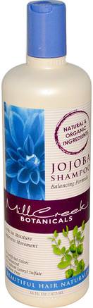 Jojoba Shampoo, Balancing Formula, 16 fl oz (473 ml) by Mill Creek-Bad, Skönhet, Schampo, Hår, Hårbotten, Balsam