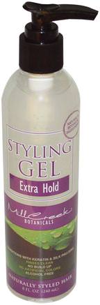 Styling Gel, Extra Body, 8 fl oz (240 ml) by Mill Creek-Bad, Skönhet, Hår Styling Gel