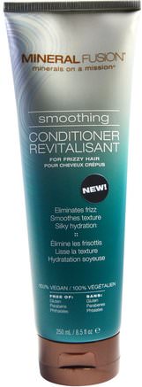 Smoothing Conditioner, For Frizzy Hair, 8.5 fl oz (250 ml) by Mineral Fusion-Bad, Skönhet, Hår, Hårbotten, Schampo, Balsam, Balsam