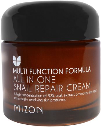 All In One Snail Repair Cream, 2.53 oz (75 ml) by Mizon-Bad, Skönhet, Ansiktsvård, Krämer Lotioner, Serum