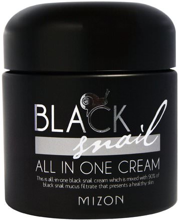 Black Snail, All In One Cream, 2.53 fl oz (75 ml) by Mizon-Bad, Skönhet, Ansiktsvård, Krämer Lotioner, Serum