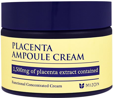 Placenta Ampoule Cream, 1.69 oz (50 ml) by Mizon-Bad, Skönhet, Anti-Åldrande