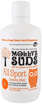 All Sport Laundry Wash, 32 fl oz (964.35 ml) by Mollys Suds-Bad, Skönhet, Tvål, Hem, Tvättmedel