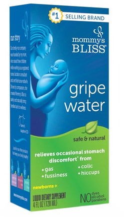 Gripe Water, 4 fl oz (120 ml) by Mommys Bliss-Barns Hälsa, Gripe Vatten Kolik, Baby Tänder