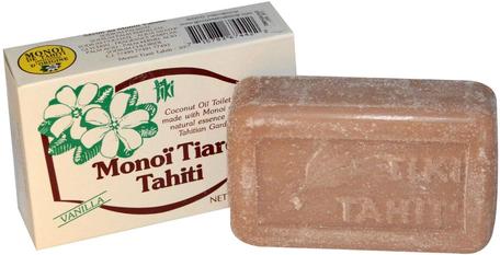 Coconut Oil Soap, Vanilla Scented, 4.55 oz (130 g) by Monoi Tiare Tahiti-Bad, Skönhet, Tvål