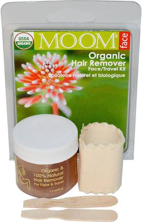 Organic Hair Remover Face/Travel Kit, 1 Kit by Moom-Sverige