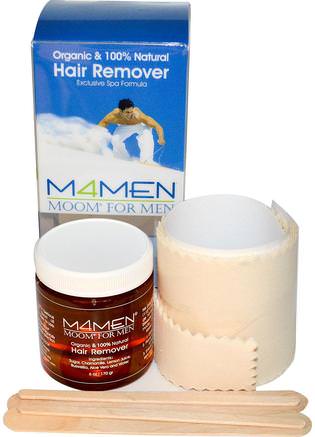 Organic Moom For Men, Hair Remover Kit, 6 oz (170 g) by Moom-Bad, Skönhet, Personlig Vård, Hår, Hårbotten, Hårvård