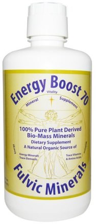 Energy Boost 70, Fulvic Minerals, 32 fl oz (946 ml) by Morningstar Minerals-Kosttillskott, Mineraler