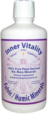Inner Vitality, Fulvic / Humic Minerals, 32 fl oz (946 ml) by Morningstar Minerals-Kosttillskott, Mineraler, Flytande Mineraler