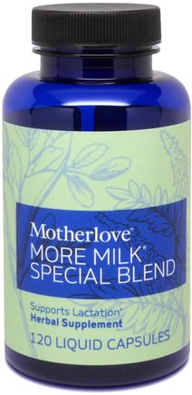 More Milk Special Blend, 120 Liquid Capsules by Motherlove-Hälsa, Graviditet