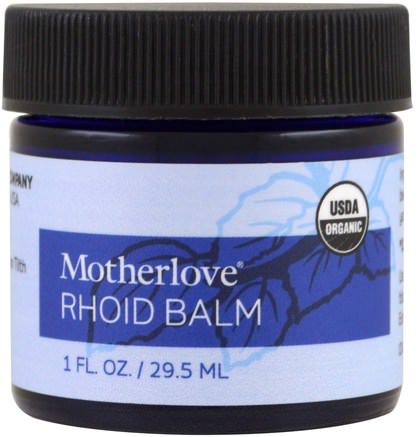 Rhoid Balm, 1 oz (29.5 ml) by Motherlove-Hälsa, Hemorrojder, Hemorrojder