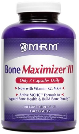 Bone Maximizer III, 150 Capsules by MRM-Hälsa, Ben, Osteoporos