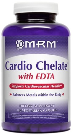 Cardio Chelate with EDTA, 180 Veggie Caps by MRM-Kosttillskott, Edt, Hälsa