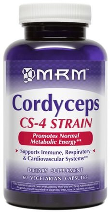 Cordyceps CS-4 Strain, 60 Veggie Caps by MRM-Kosttillskott, Medicinska Svampar, Cordyceps Svampar, Hälsa