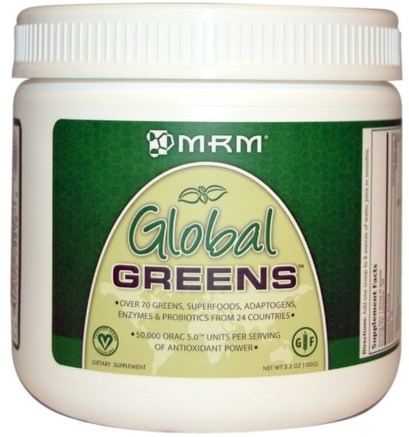 Global Greens, 3.5 oz (100 g) by MRM-Kosttillskott, Superfoods, Greener